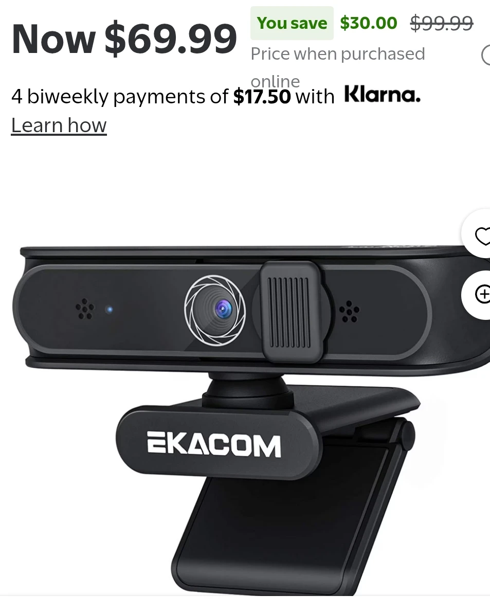 Web Cam " EKA COM "1080P~1040P