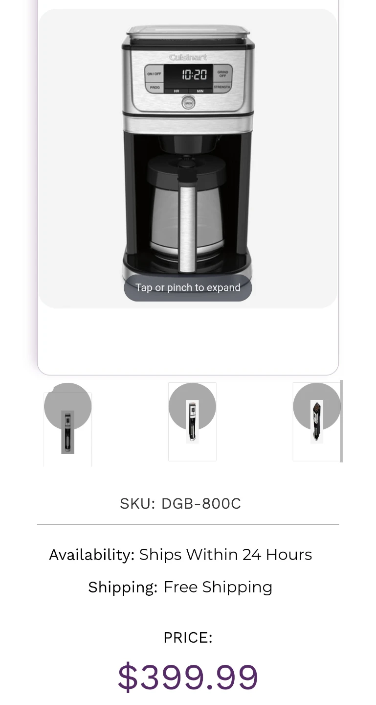 Cuisinart Next Generation Grind & Brew 12-Cup Coffee Maker - photo 5