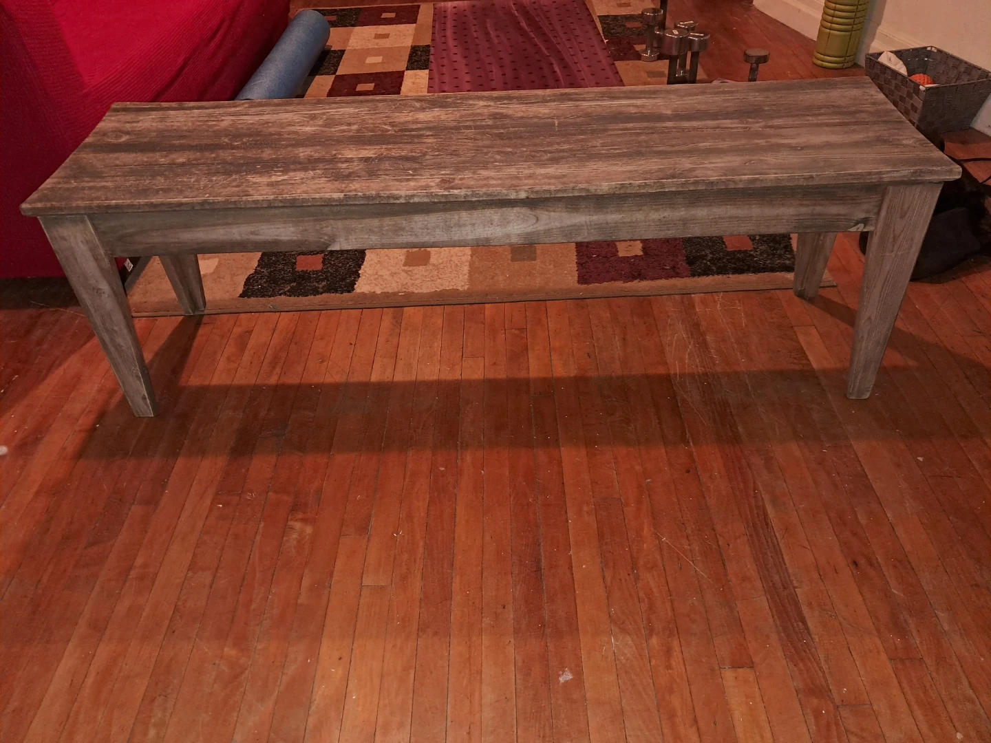 Rustic Farmhouse Style Wood Bench - photo 4