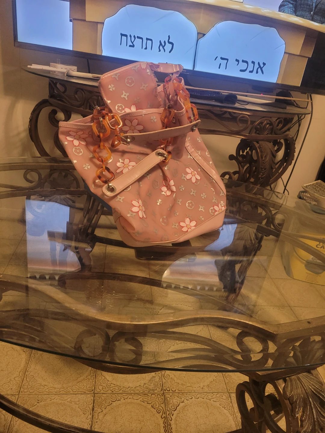 Pink Cherry Blossom Tote Bag
