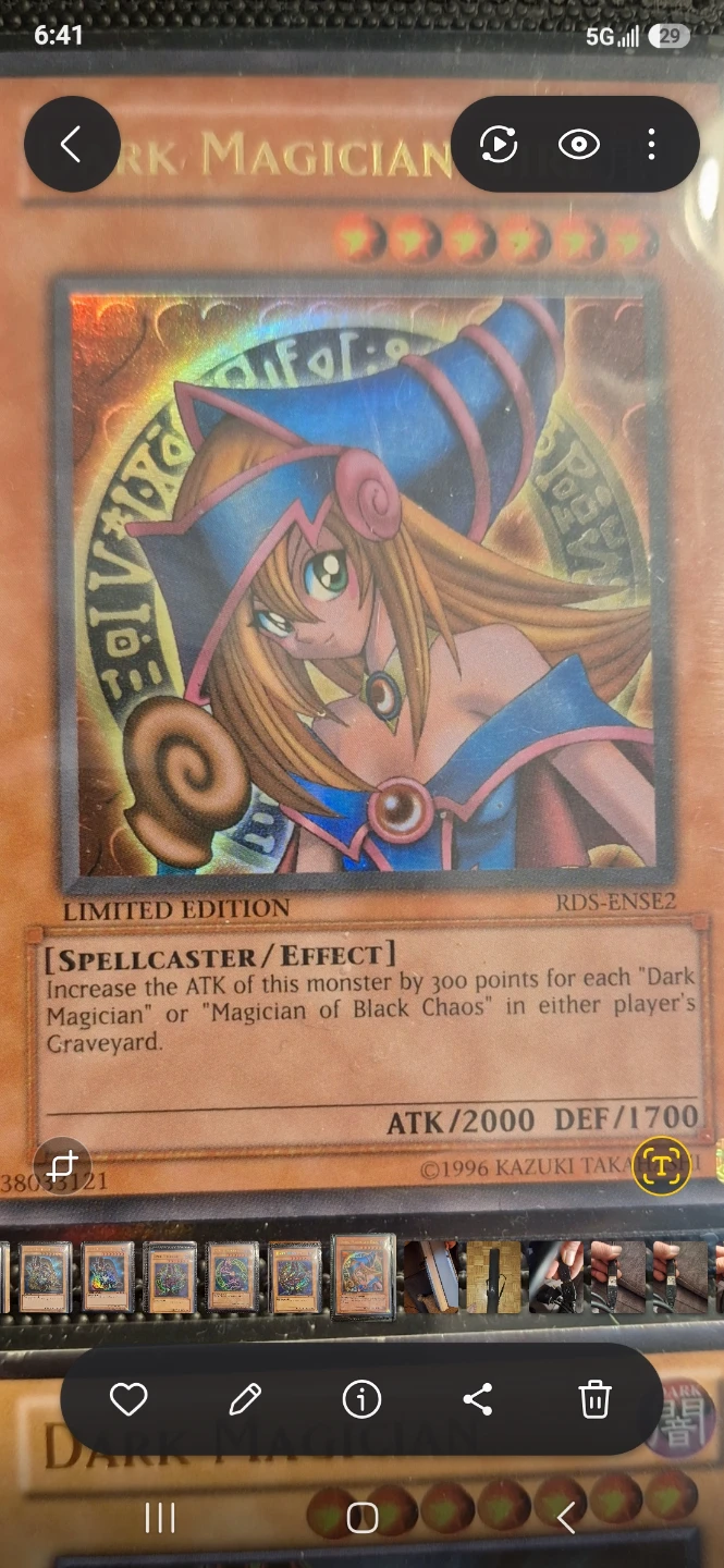 Yu-Gi-Oh! Dark Magician Limited Edition Card RDS-ENSE2