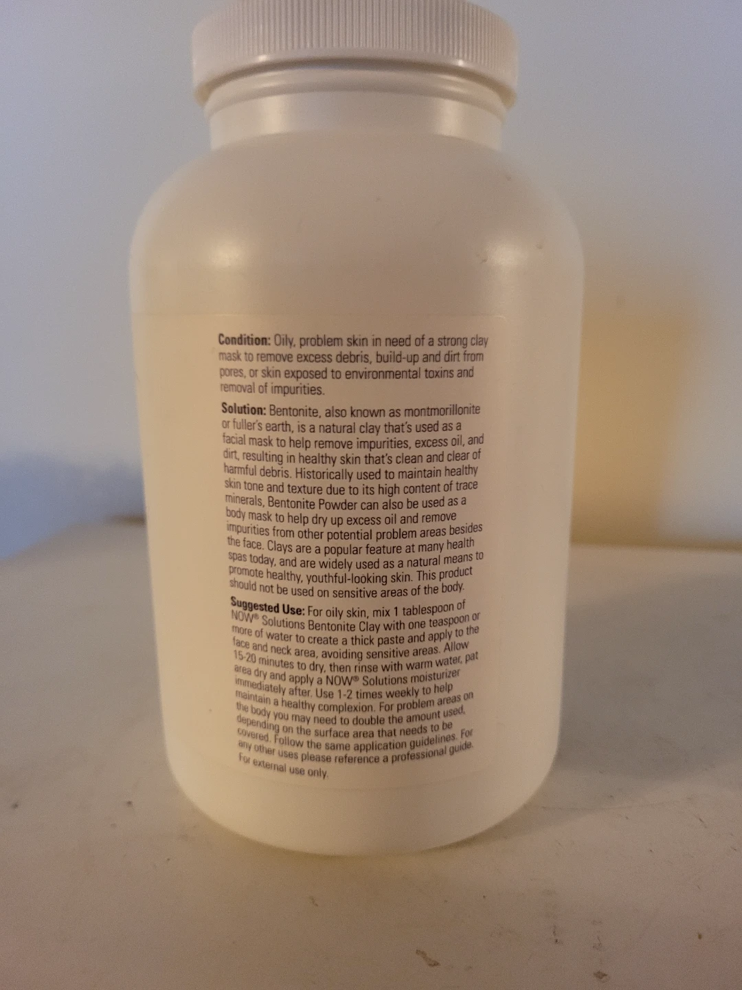 NOW Solutions Bentonite Clay Powder Pure 1 lb - photo 2