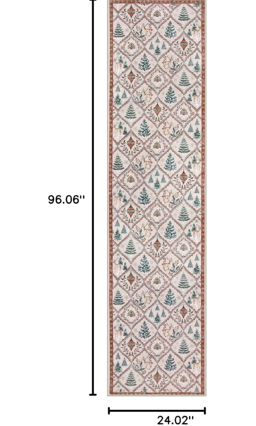 Lahome Christmas  Rugs, 2x8 Christmas Runner Rug - photo 4