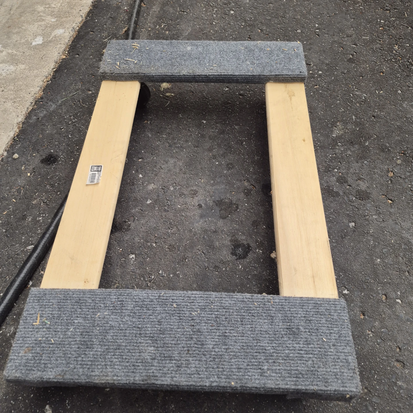 Wooden Dolly with Wheels