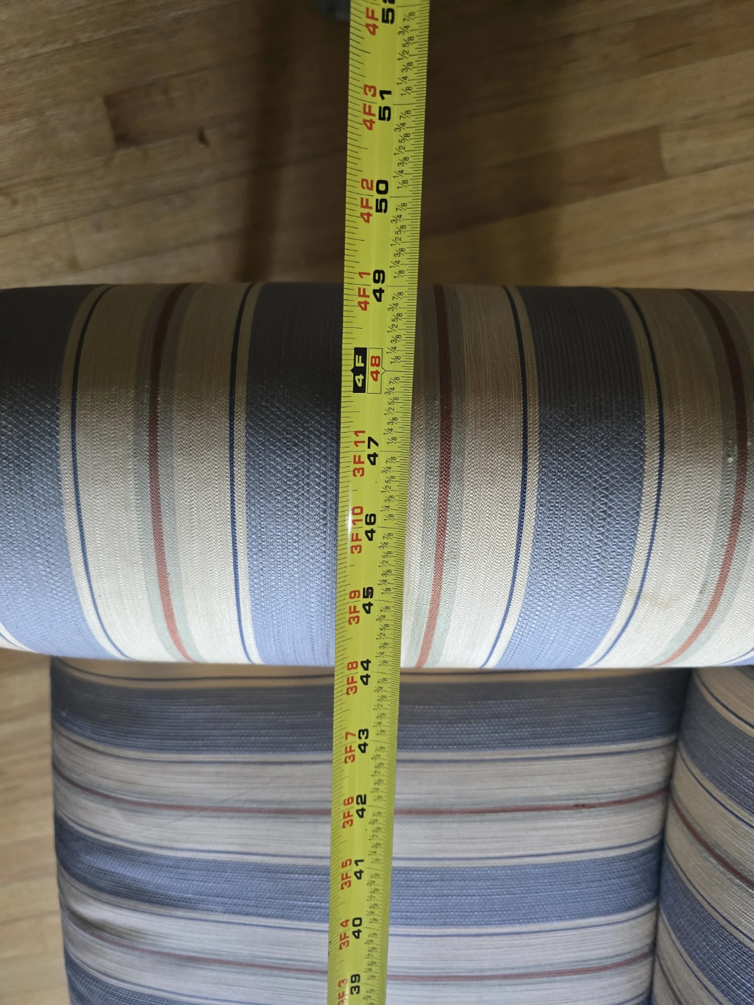 Striped Chaise Lounge Bench - photo 4