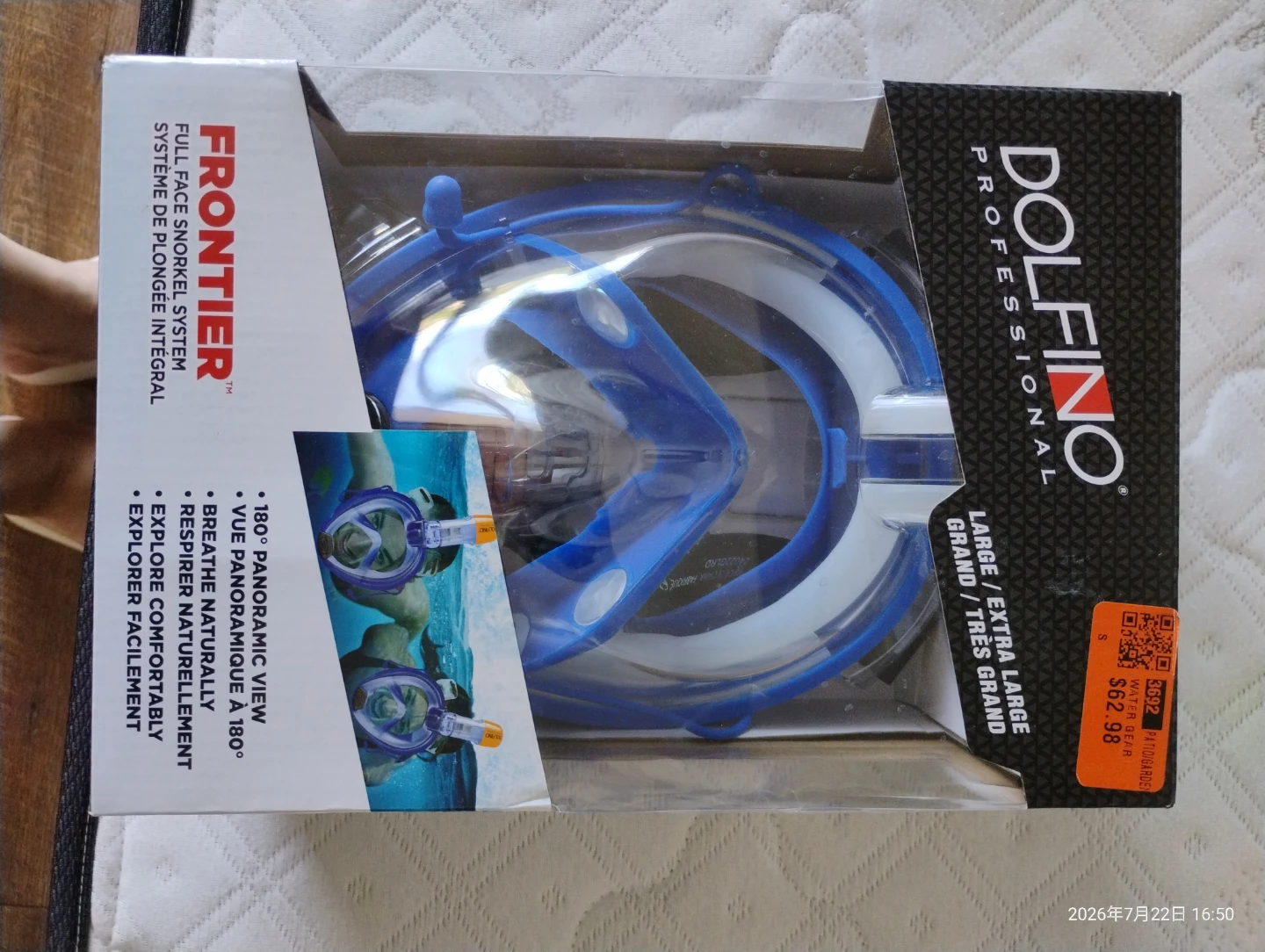 Dolfino Professional Frontier Full Face Snorkel System