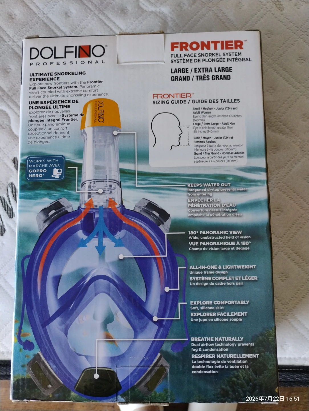 Dolfino Professional Frontier Full Face Snorkel System - photo 4