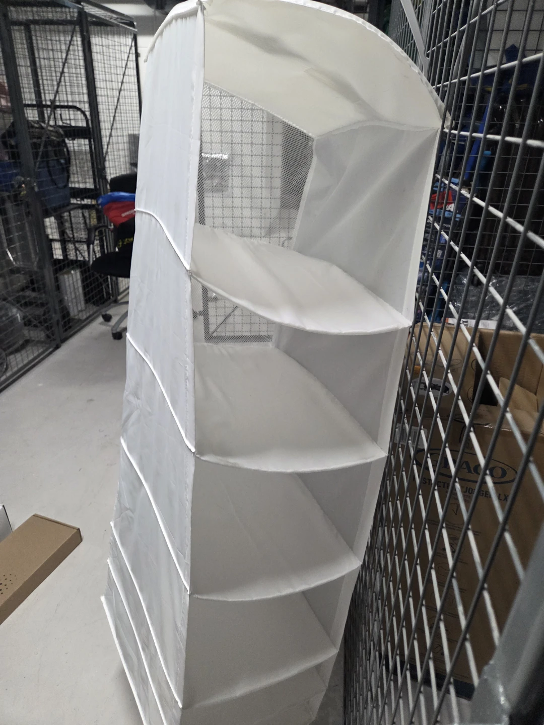 White Hanging Closet Organizer Shelf 5 Tiers - photo 5