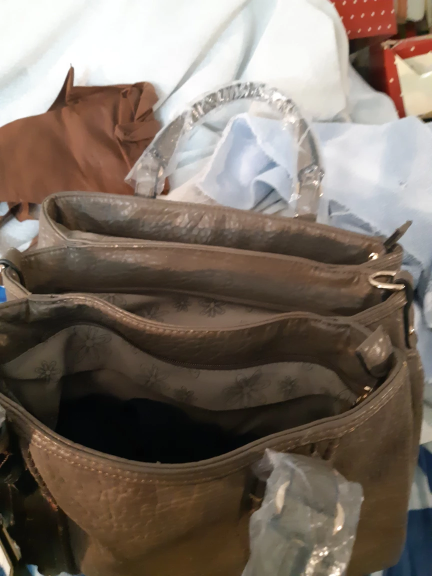 Grey Faux Leather Tote Bag - photo 3