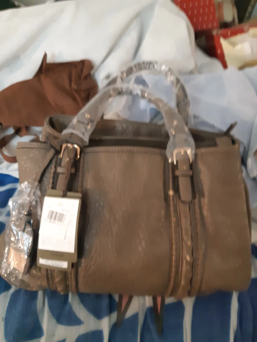 Grey Faux Leather Tote Bag - photo 4