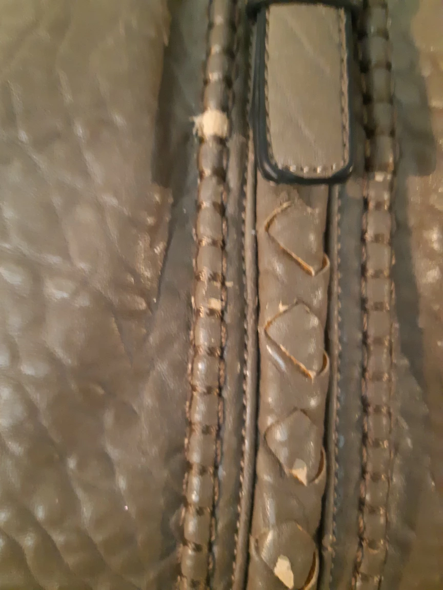 Grey Faux Leather Tote Bag - photo 5