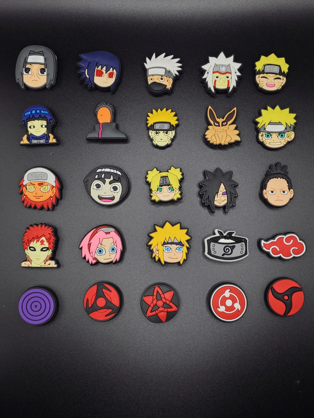 25 Naruto Anime Style Shoe Charms Bundle - New