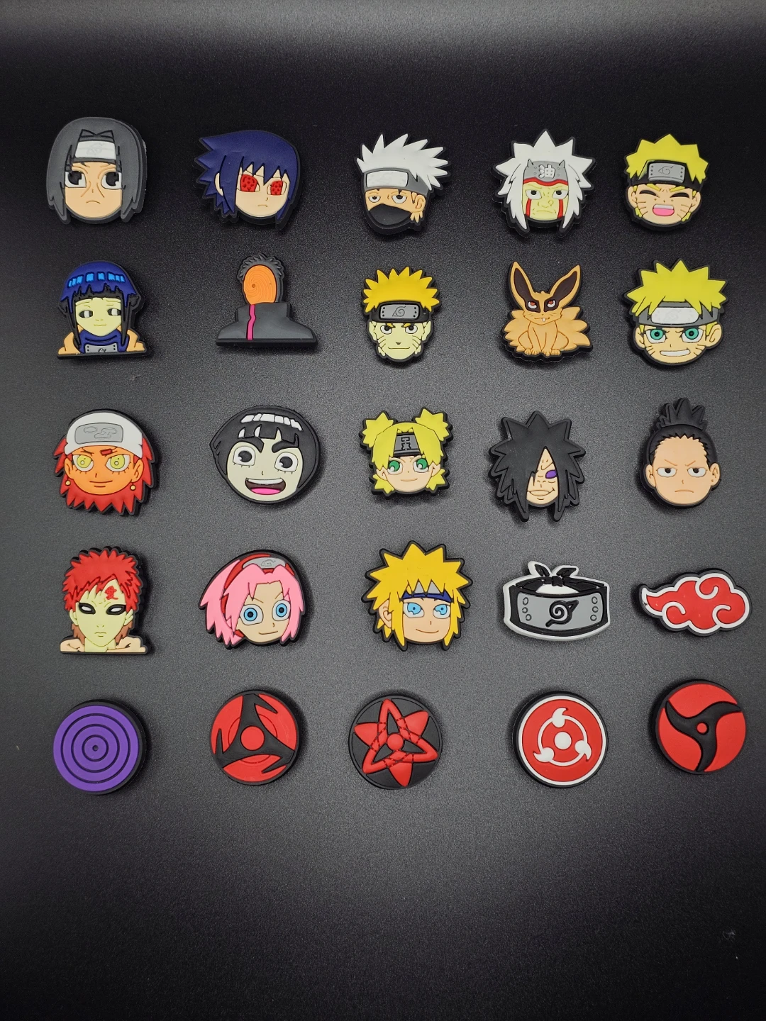25 Naruto Anime Style Shoe Charms Bundle - New - photo 2