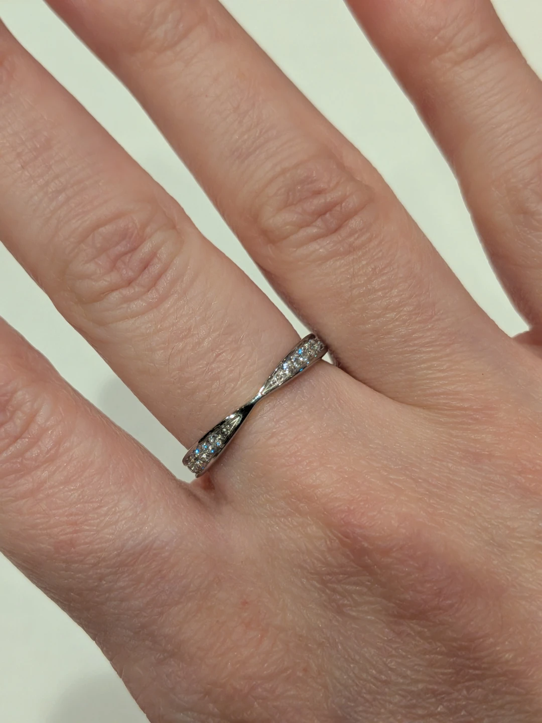 SS Twist Ring with Cubic Zirconia - photo 4