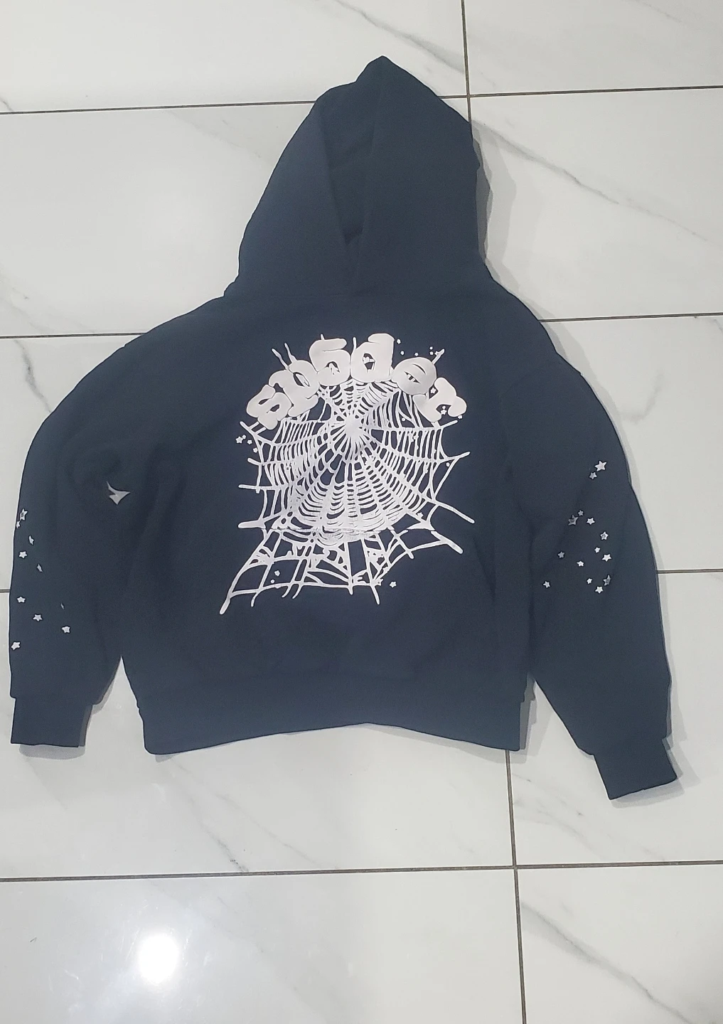 Real Sp5der Og Web Hoodie (worn)