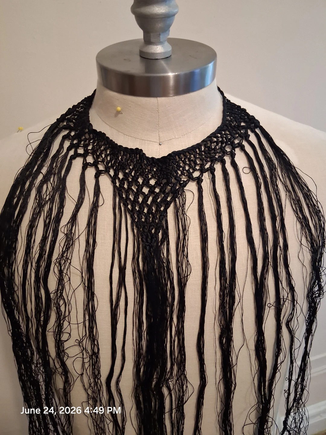 Black fringe crochet Flaminco detail - photo 3