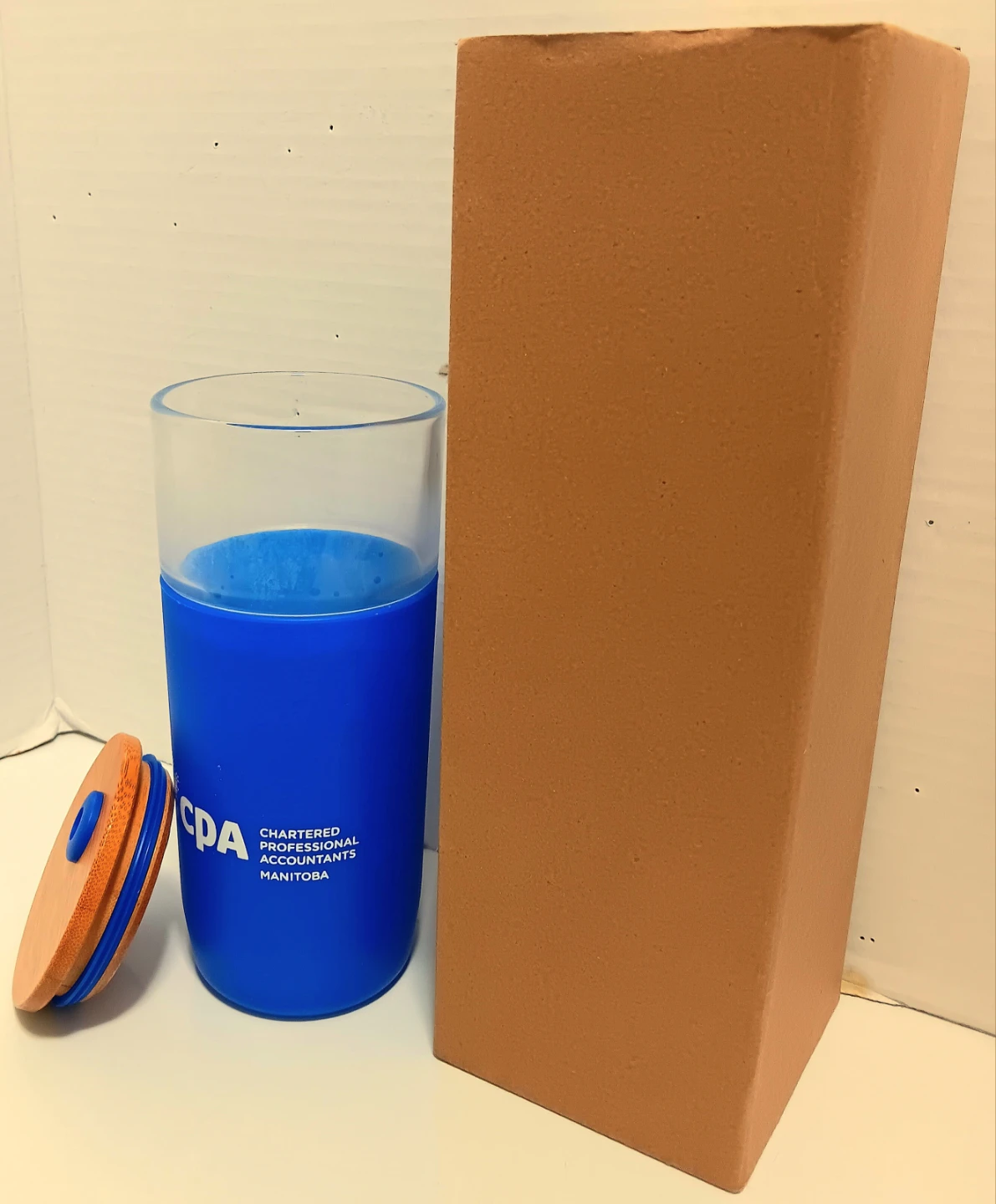 🥤CPA Manitoba Glass Tumbler with Bamboo Lid, Sleeve, and Straw🥤