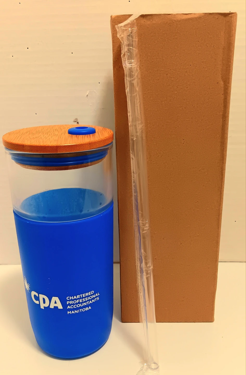 🥤CPA Manitoba Glass Tumbler with Bamboo Lid, Sleeve, and Straw🥤 - photo 2