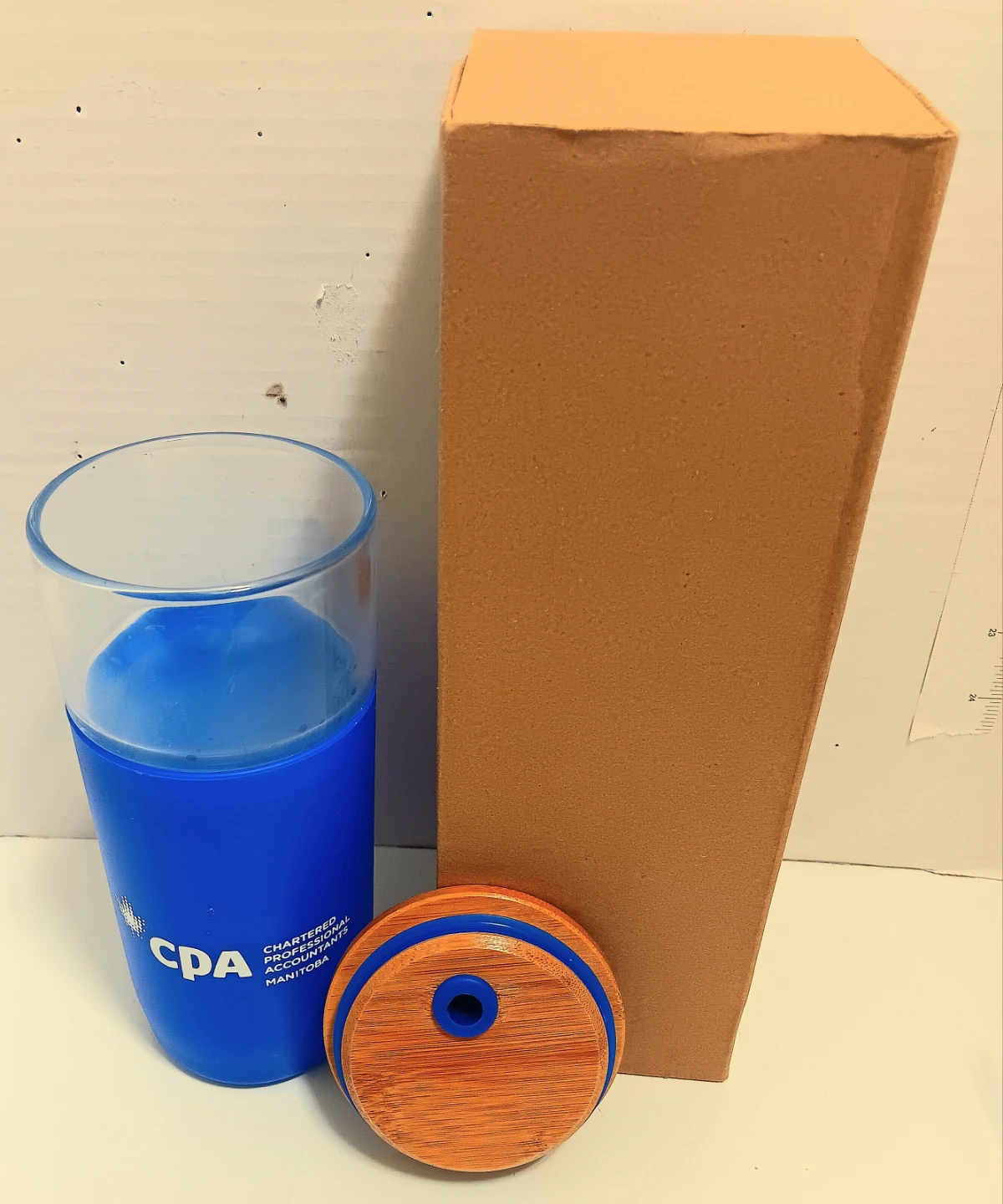 🥤CPA Manitoba Glass Tumbler with Bamboo Lid, Sleeve, and Straw🥤 - photo 3