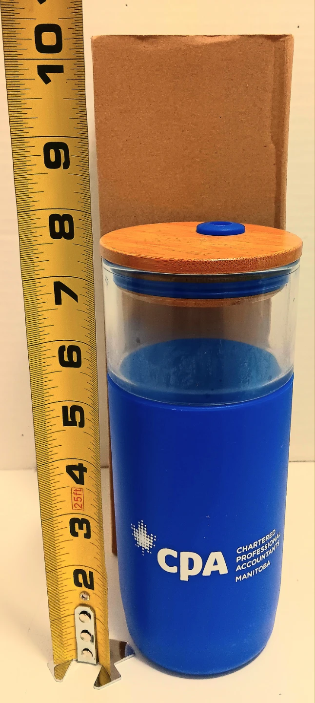 🥤CPA Manitoba Glass Tumbler with Bamboo Lid, Sleeve, and Straw🥤 - photo 4