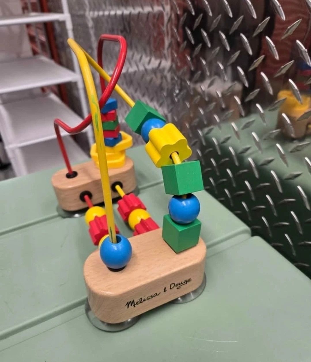 Melissa & Doug Wooden Bead Maze - Toddler High Chair Toy