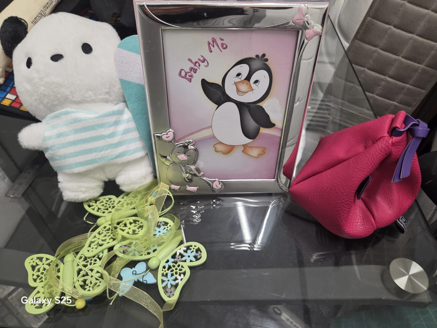 Baby Photo Frame with Penguin Design