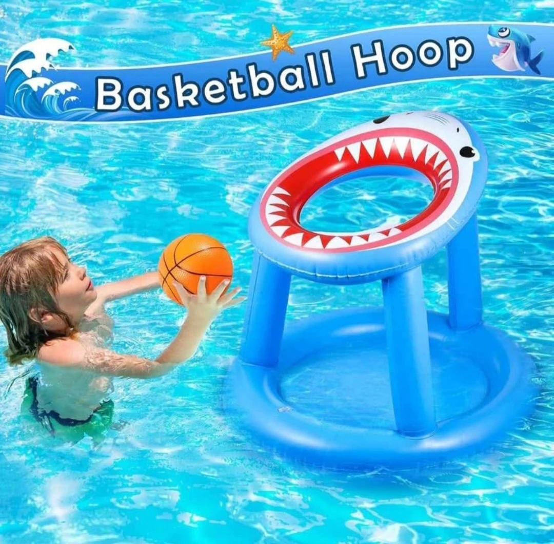 Inflatable Shark Basketball Hoop Toy - photo 2