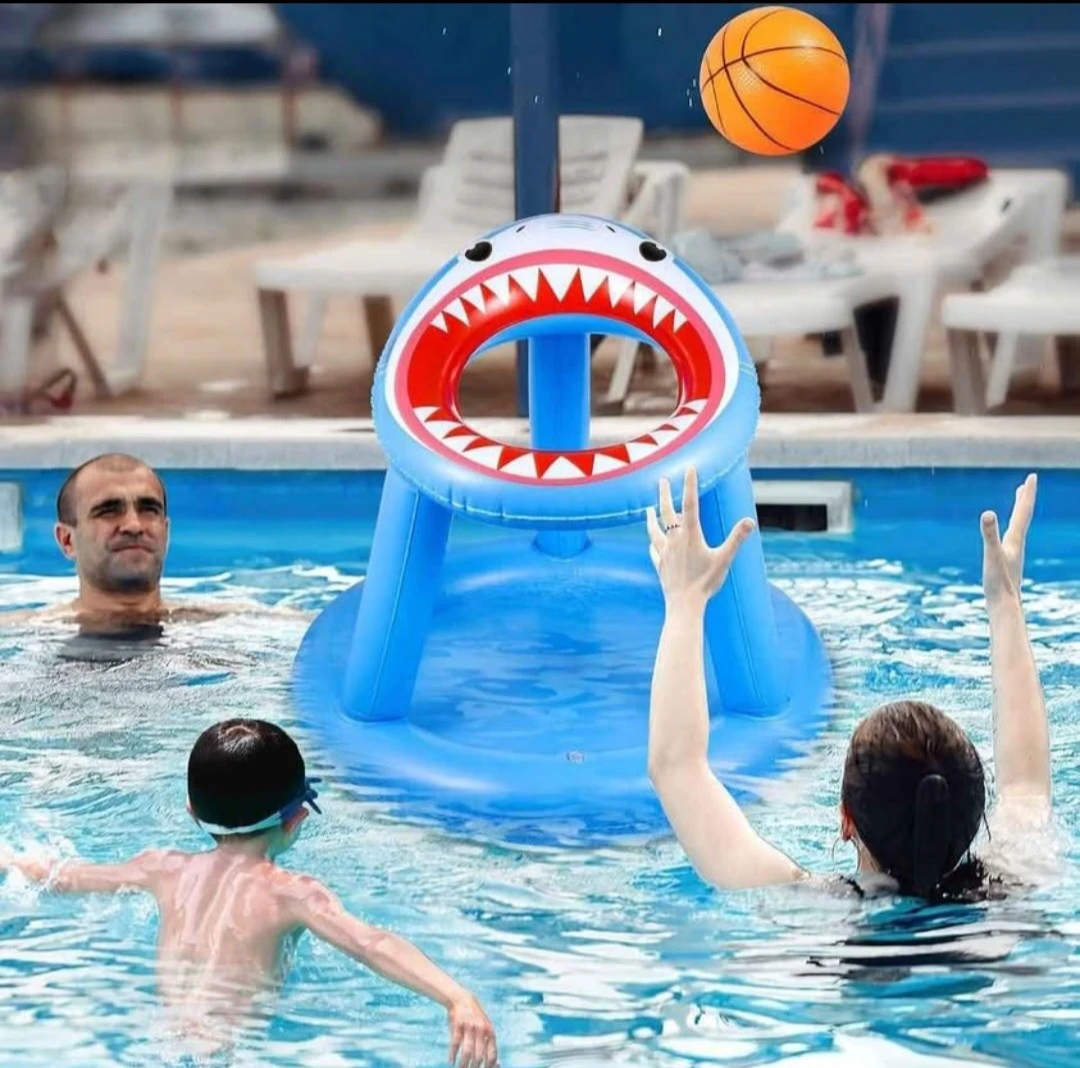 Inflatable Shark Basketball Hoop Toy - photo 4