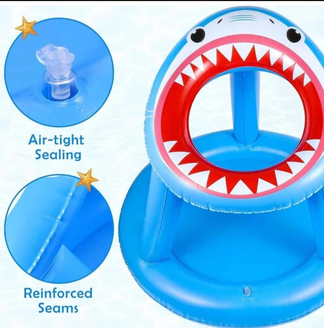 Inflatable Shark Basketball Hoop Toy - photo 5