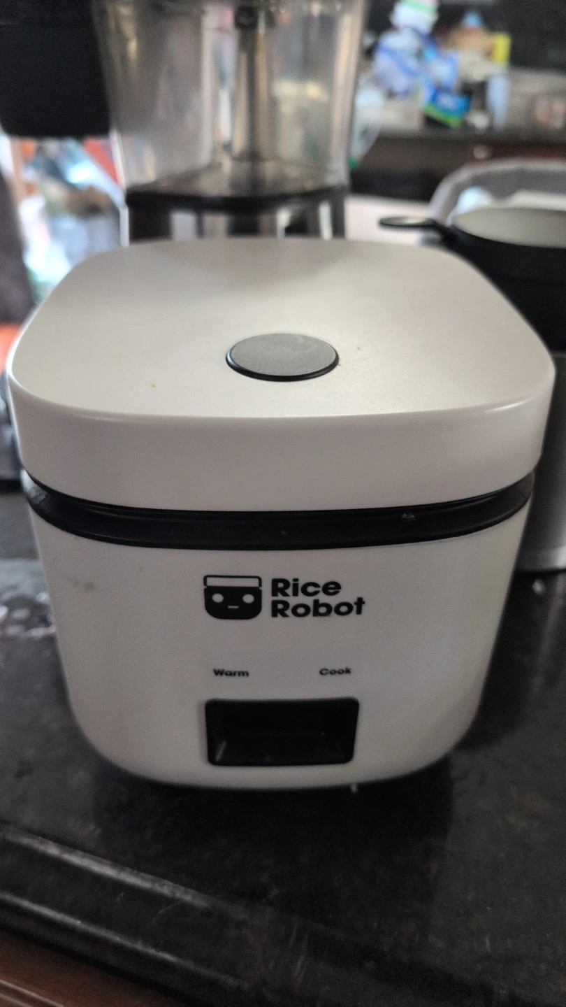 Rice Robot White Mini Rice Cooker
