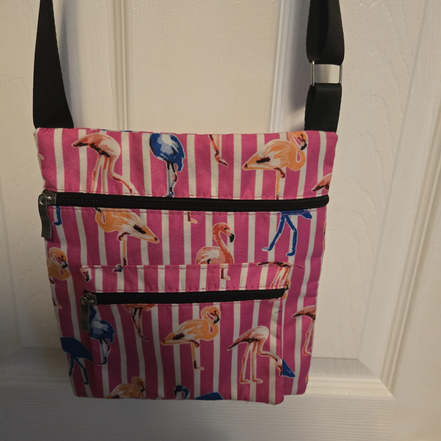 Pink Flamingo Print Crossbody Bag - photo 2