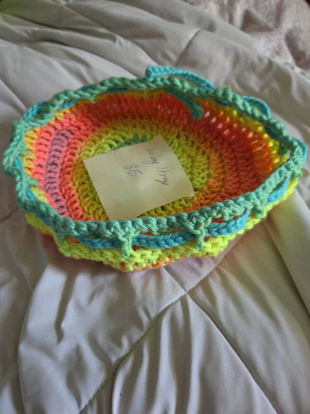Crochet Dice Bag / rolling tray draw string