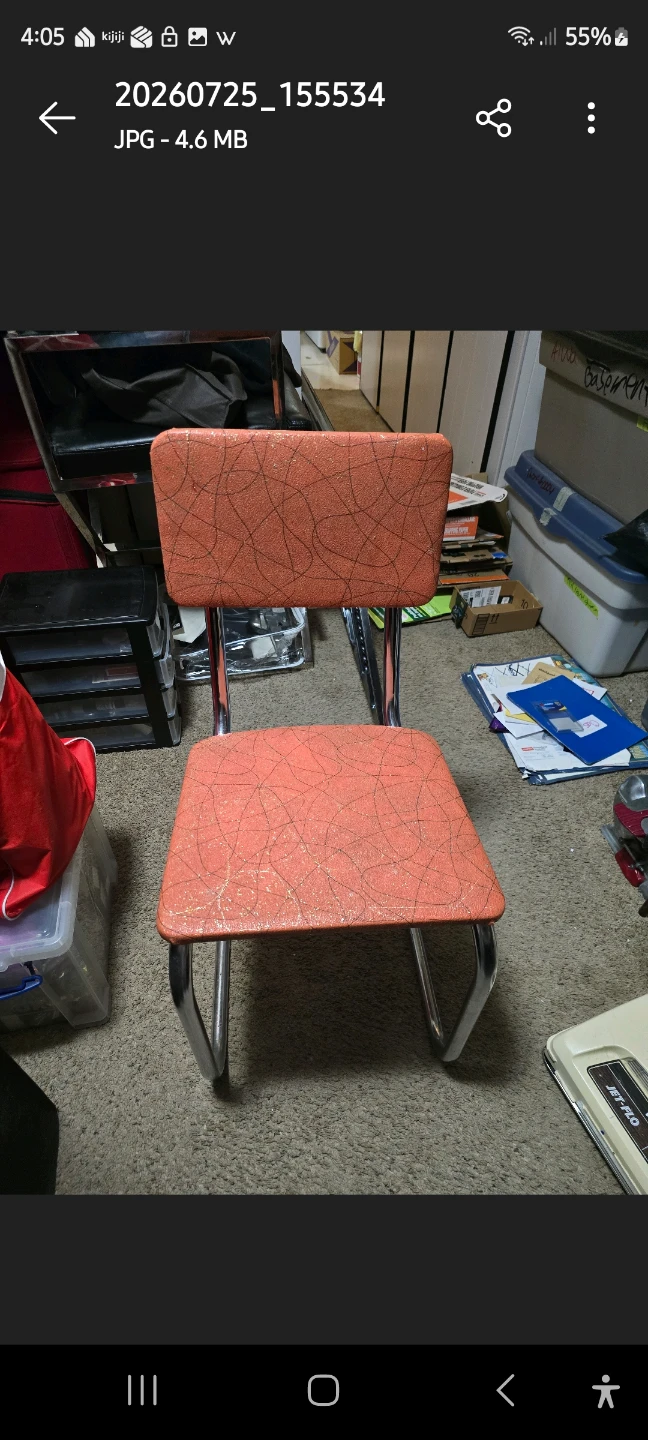 VINTAGE SALMON CHAIR ORIGINAL - photo 2