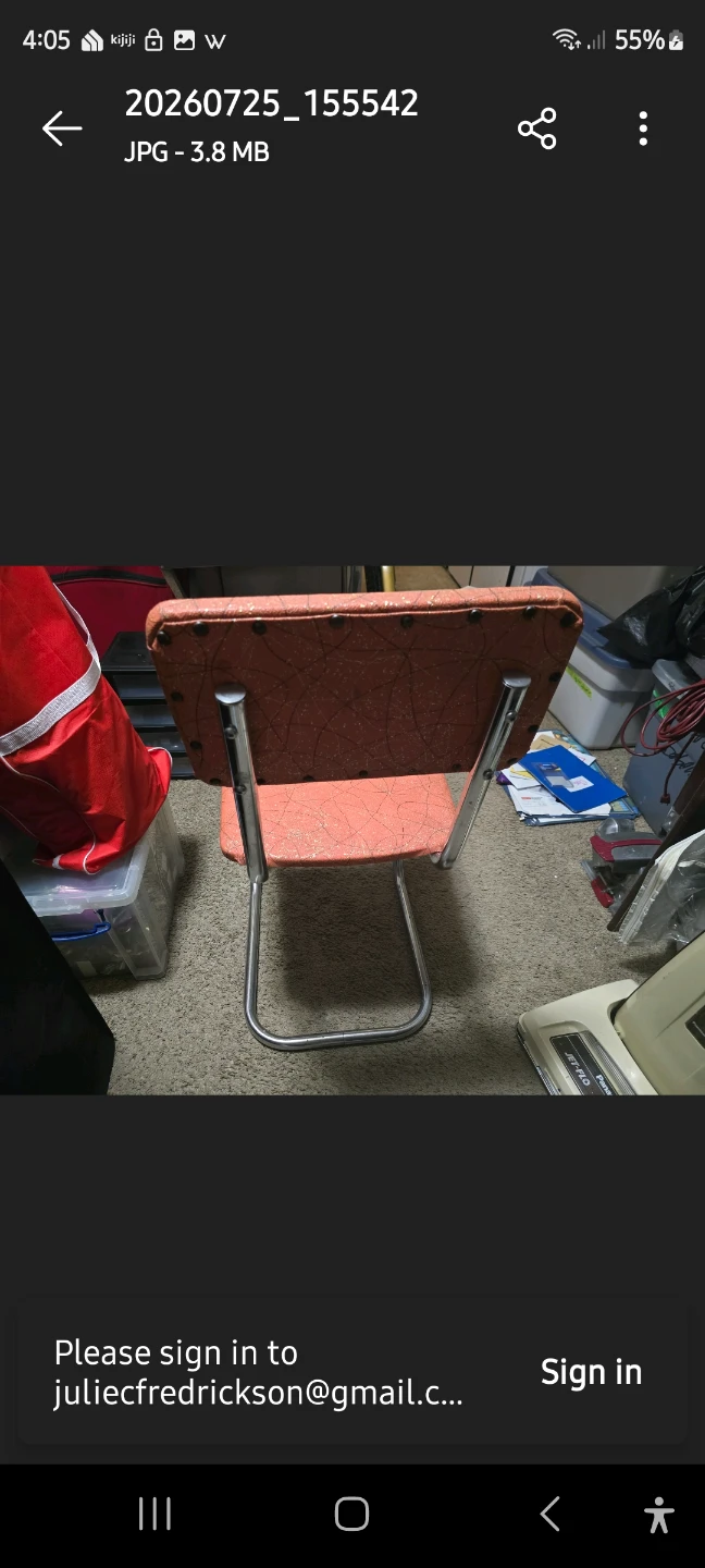 VINTAGE SALMON CHAIR ORIGINAL - photo 3