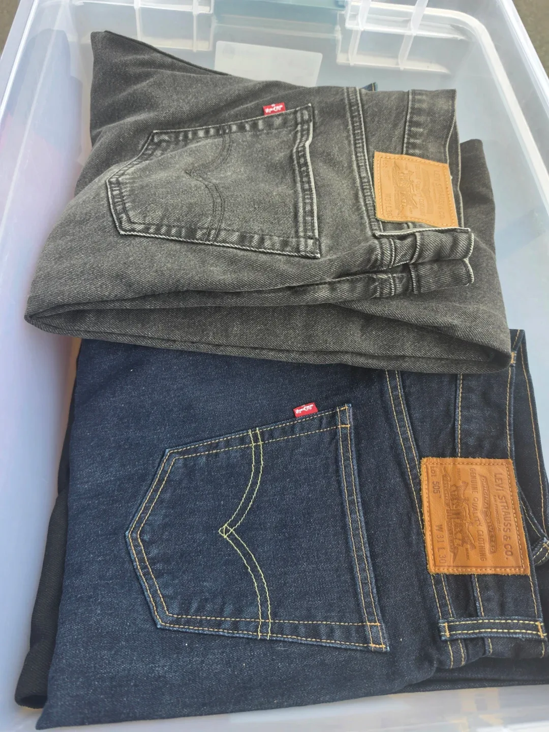 Levi's Jeans (Black and Dark Wash)