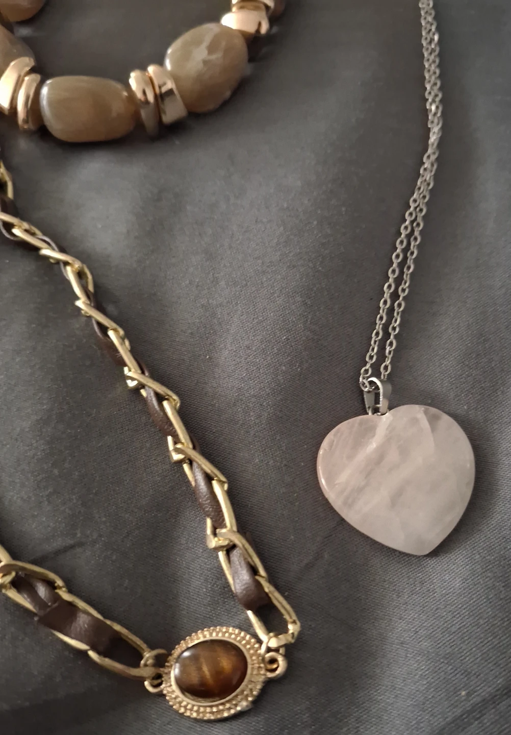 3-piece jewelry set: necklace, bracelet, pendant necklace - photo 4