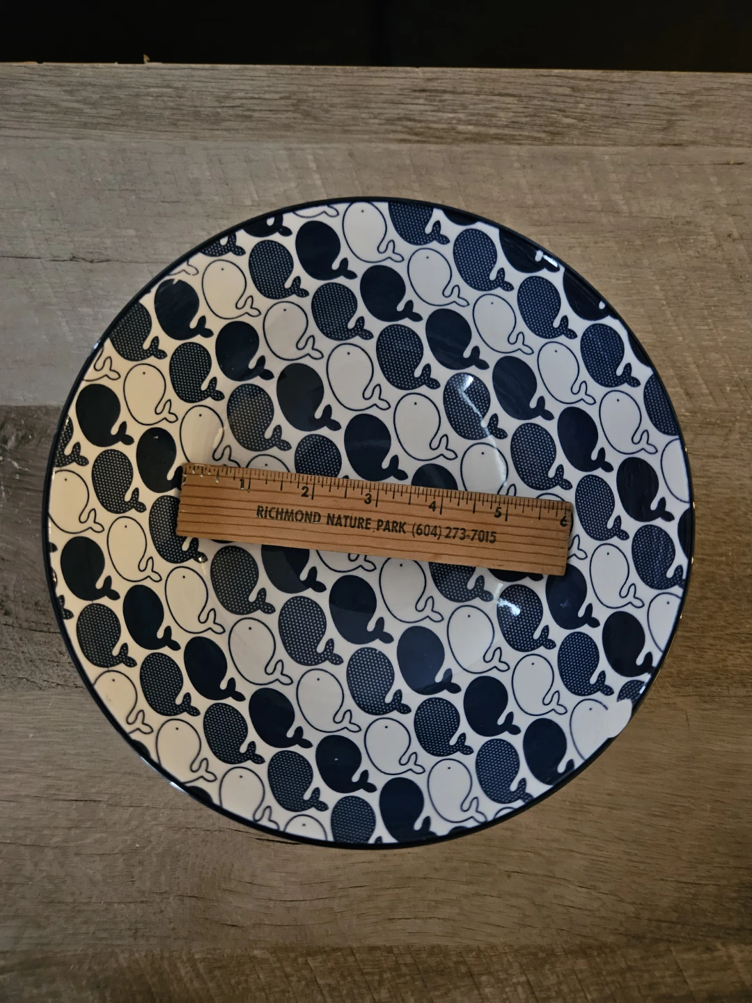 Whale print bowl - large! - photo 2
