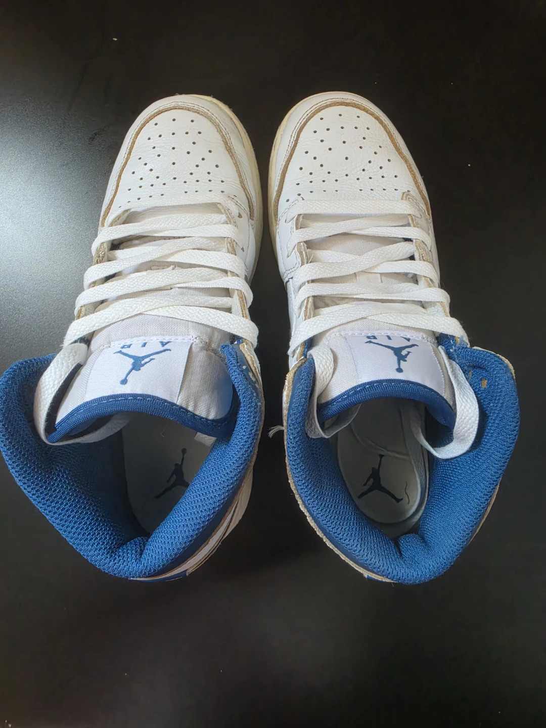 Air Jordan 1 Mid Sneakers White/Blue - photo 3