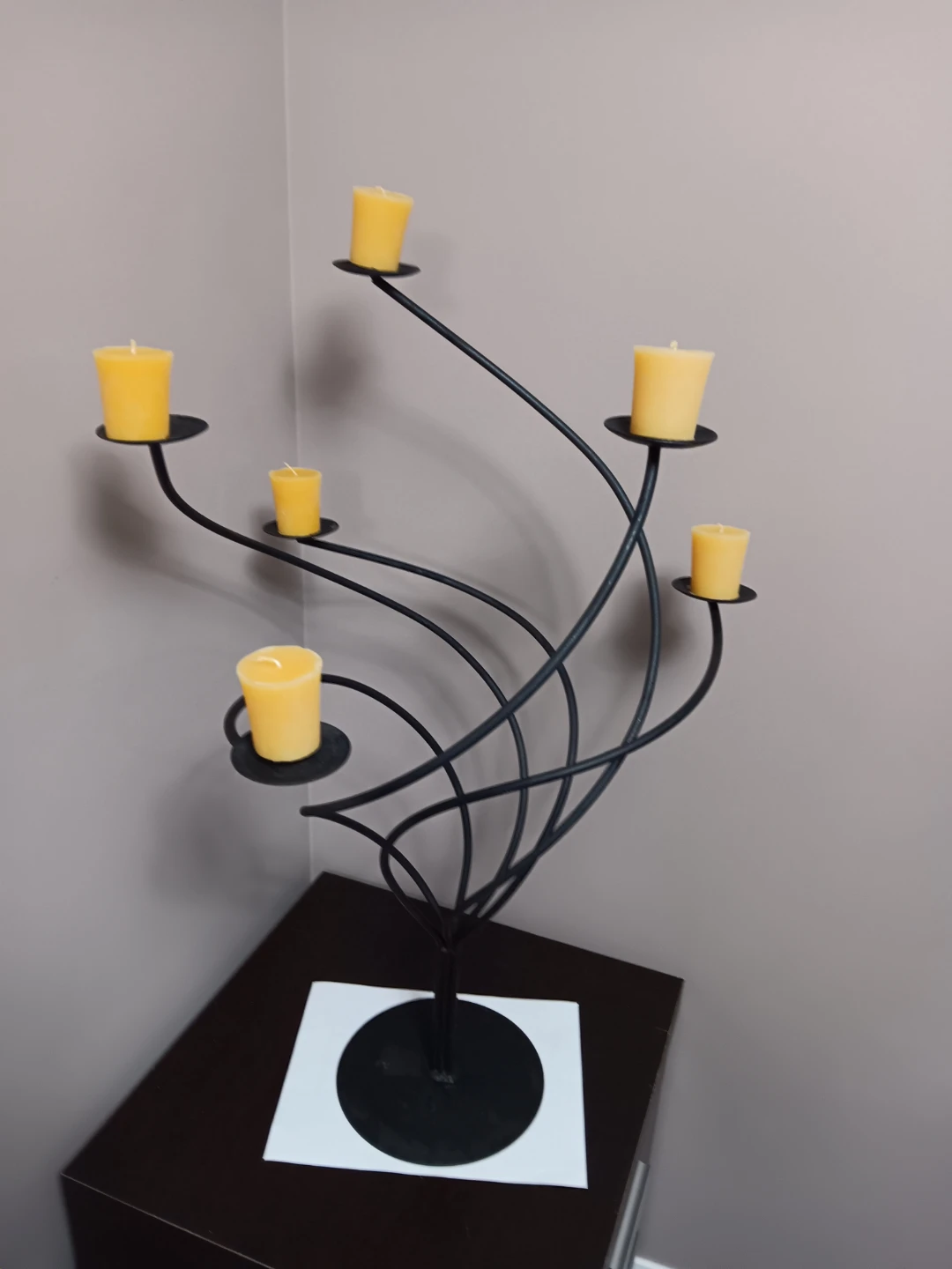 Black Metal Candelabra