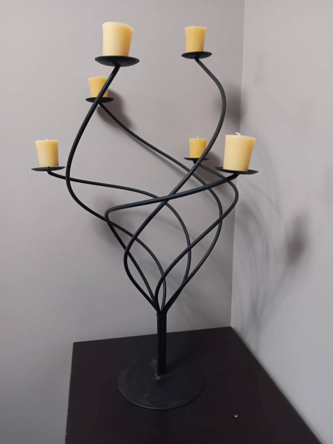 Black Metal Candelabra - photo 2
