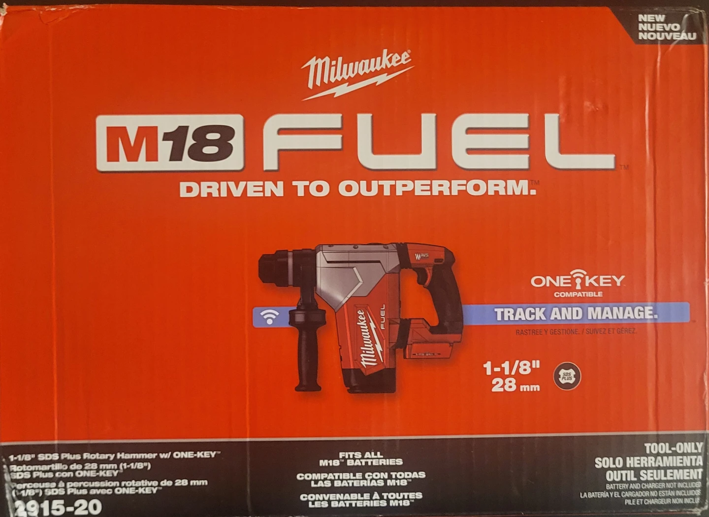 Milwaukee M18 FUEL 1-1/8" SDS-Plus Rotary Hammer (Tool Only)