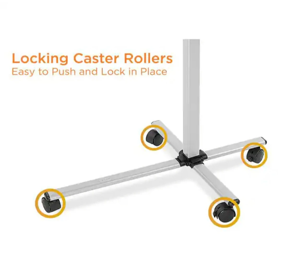 Black Rolling Laptop Desk & Adjustable Projector Stand - photo 5