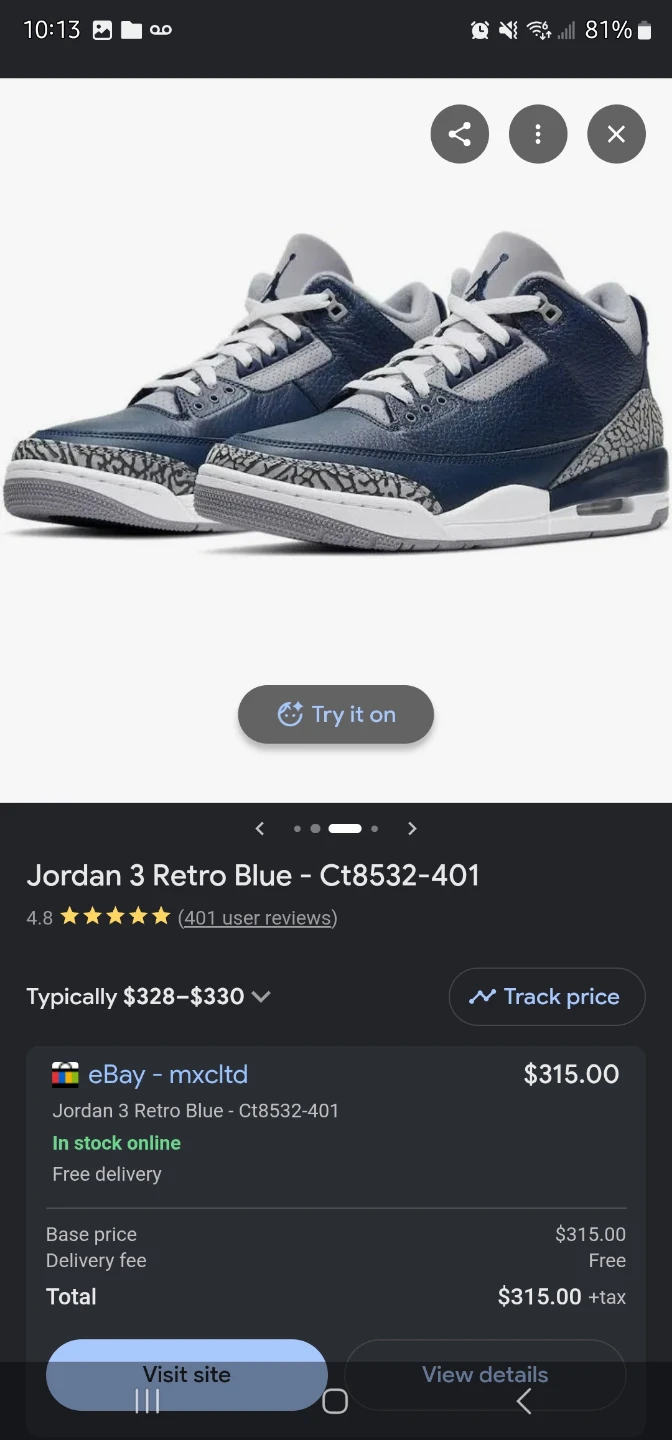 Air Jordan 3 Retro Men's Shoes - photo 5