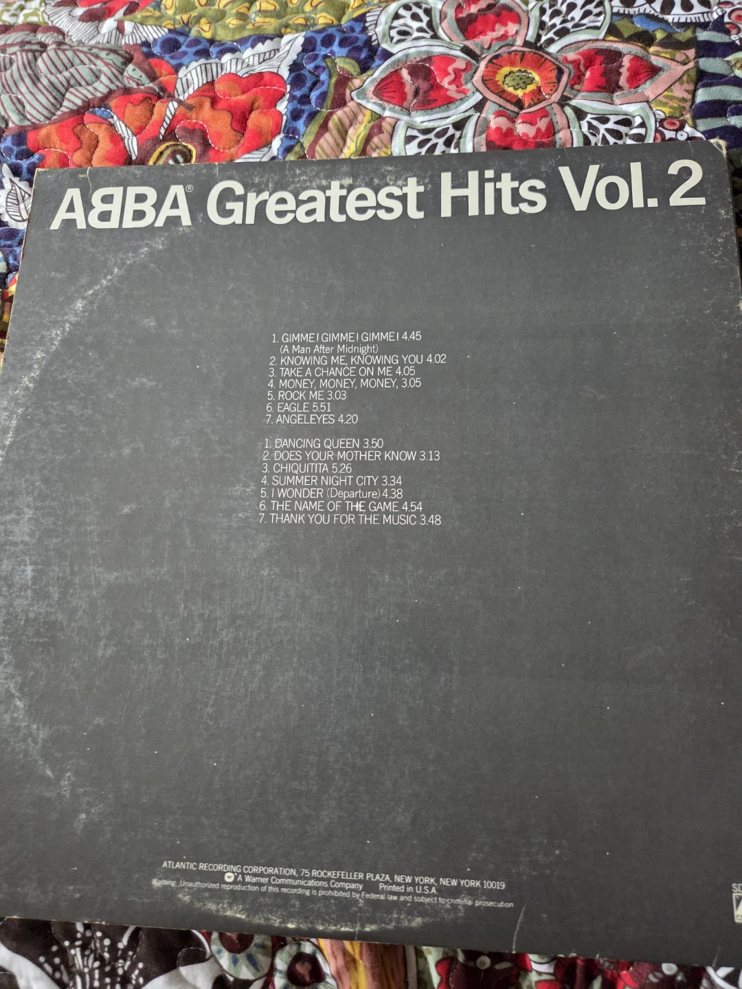 ABBA Greatest Hits Vol. 2 Vinyl Record - photo 2