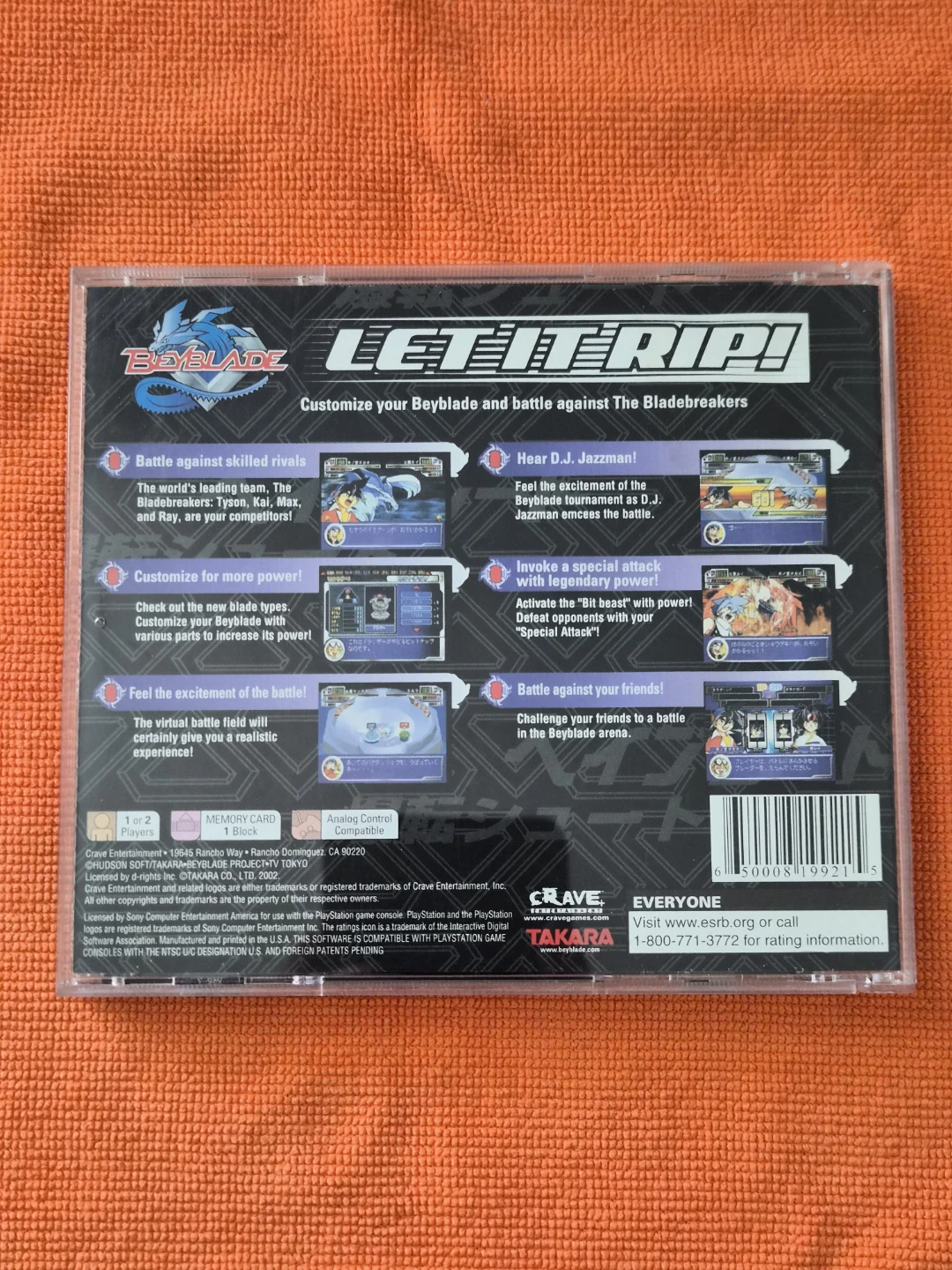 Read Bio | (CASE ONLY) Beyblade (PS1) - photo 2