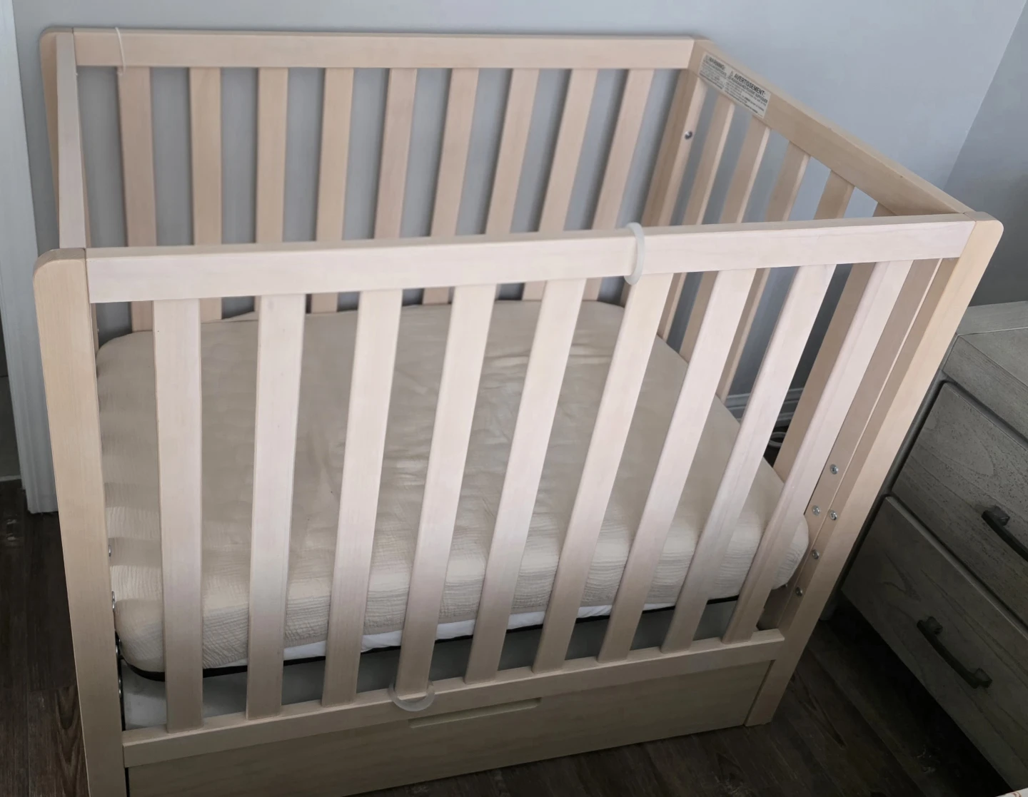 Colby 4-in-1 Mini Convertible Crib with Storage