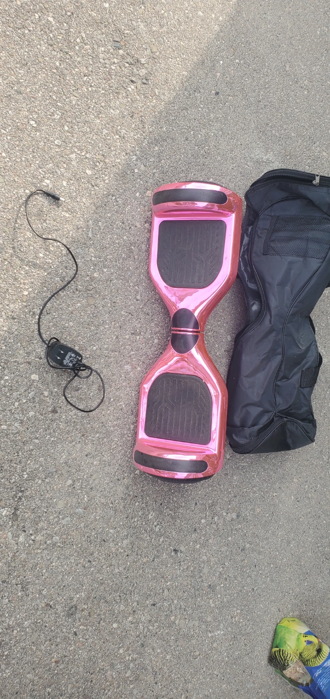 Pink Hoverboard with Charger and Bag