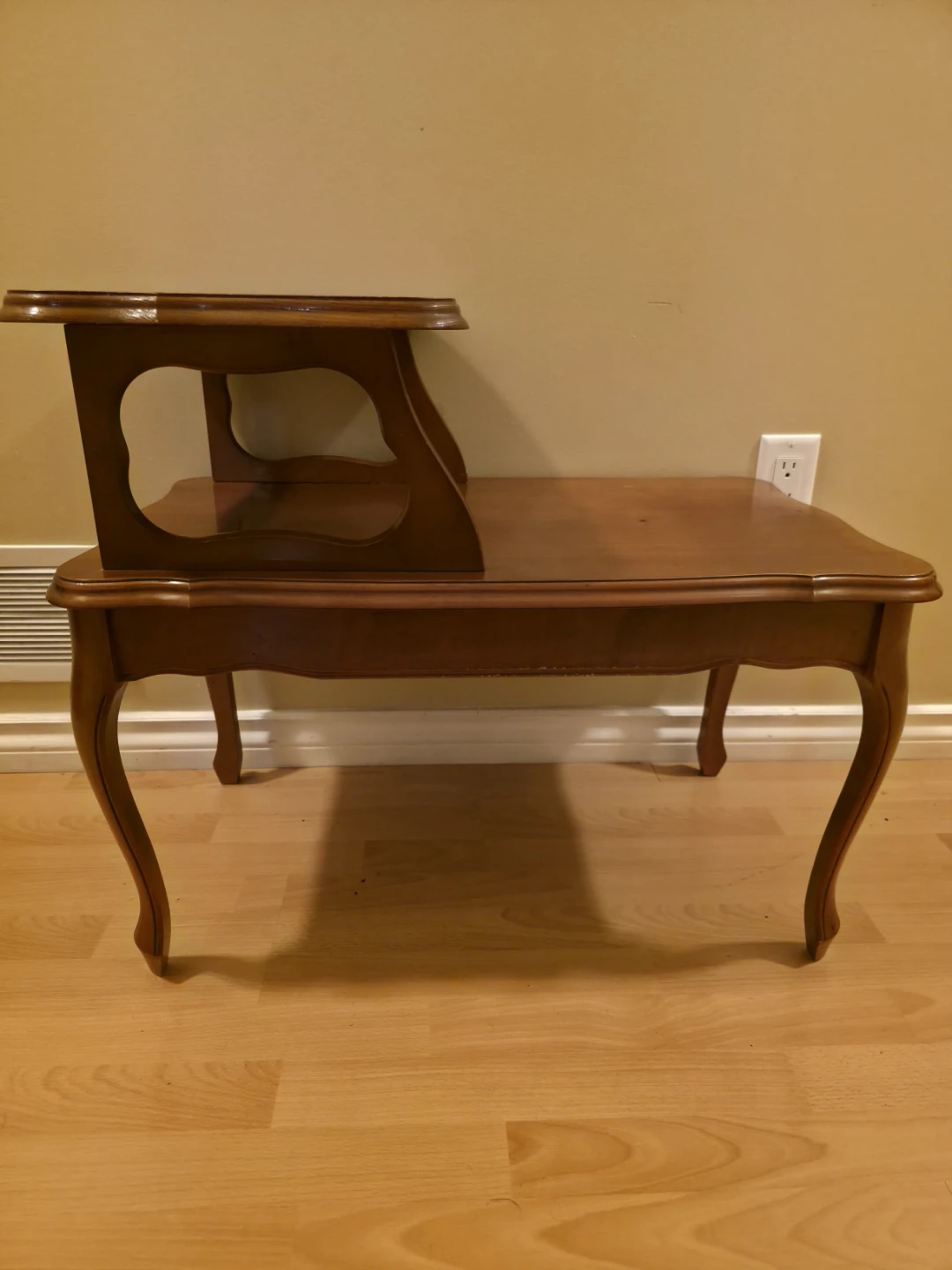 Wooden Tiered Side Table