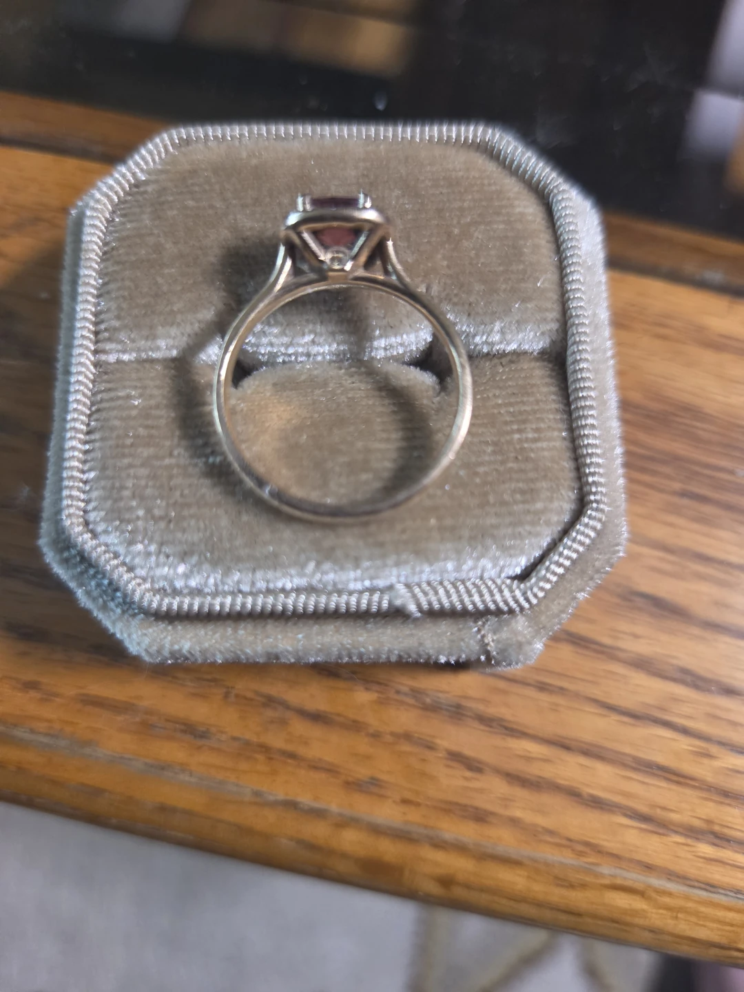 Rose Gold Ring with Red Gemstone - photo 2