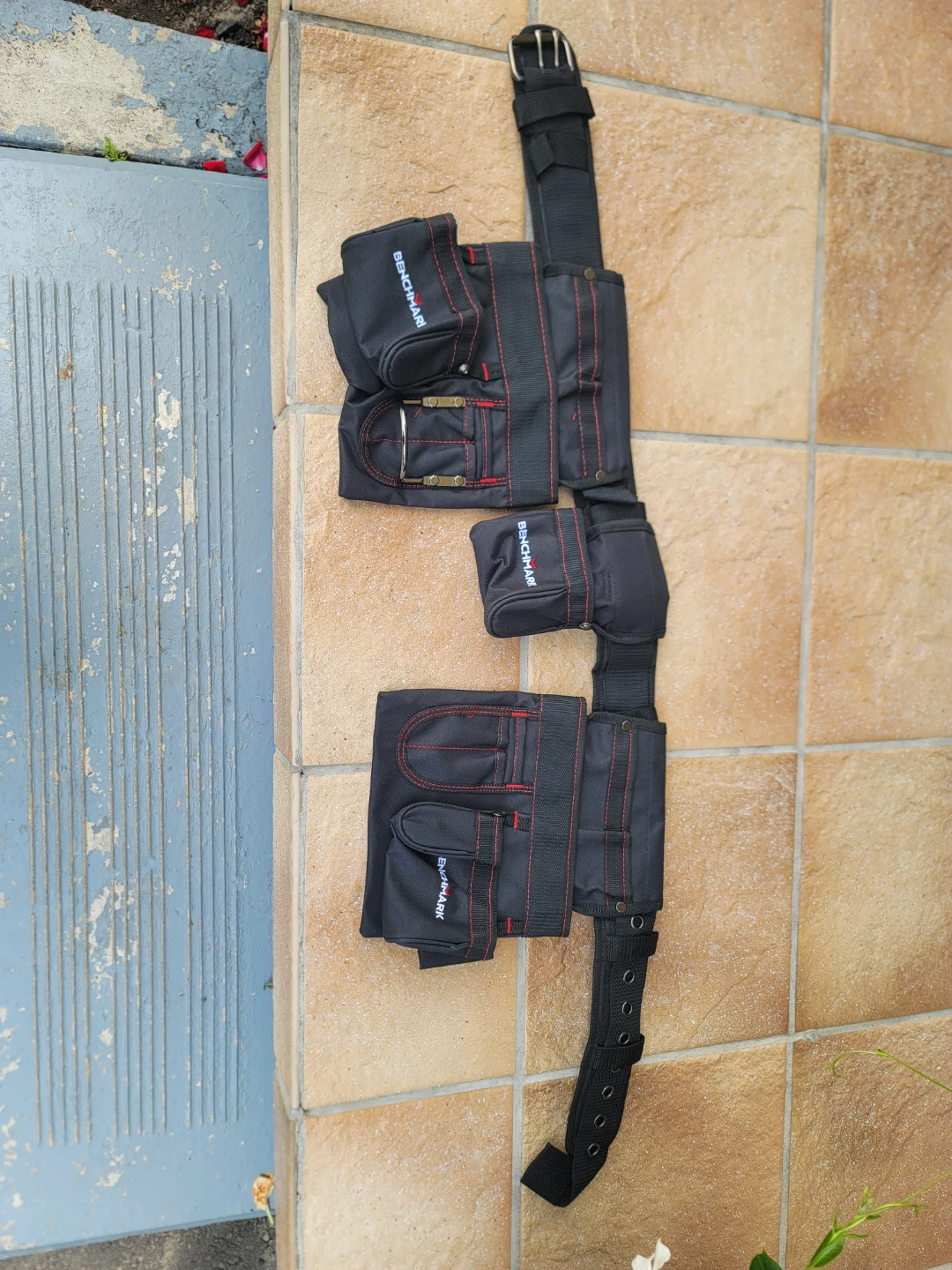 Benchmark Black Tool Belt with Red Stitching-Brand New